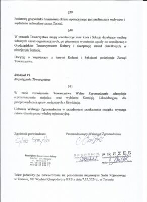 Statut Grudziądzkiego Towarzystwa Kultury - zdjęcie 9